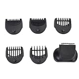 Brrnoo Testina di Ricambio per Tagliacapelli 5 Pezzi Set di Accessori per Rifinitura Pettine per 380s 4 3040 3045 5774 5775 Testine per Tagliacapelli Elettrico Materiale ABS Durevole