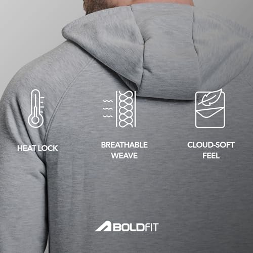 Image of Boldfit Hoodies for Man Hooded Sweatshirt for Man Solid Hoodie for Men Stylish Huddy for Men Regular Fit Sweatshirts for Boys with Hoodie Mens Hooded Sweatshirt with Pockets