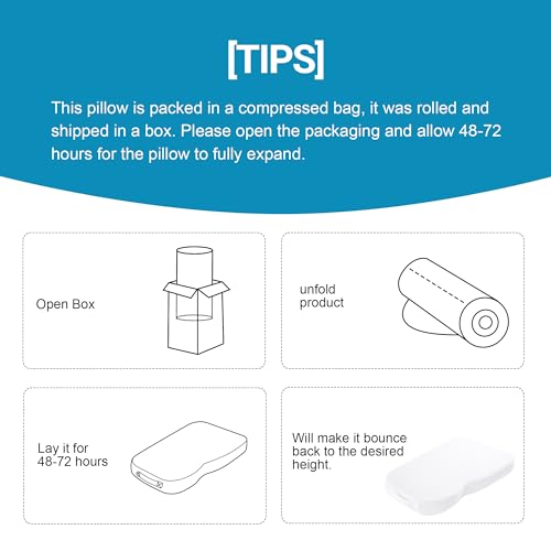 HOMBYS Almofada de joelho de espuma viscoelástica para pessoas que dormem de lado, almofada de perna