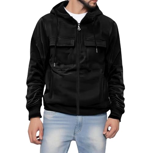 Sweat à capuche zippé homme idéal pour vos sorties urbaines de week-end