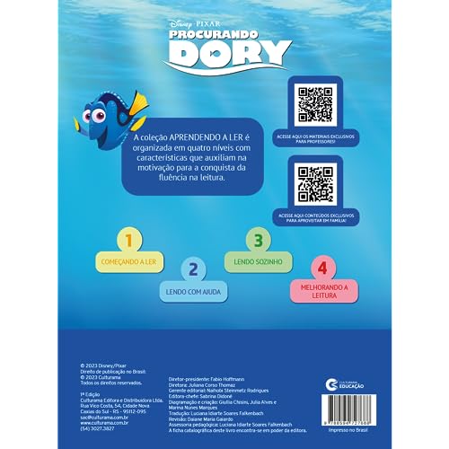 Aprendendo a Ler Nivel 2 - A História de Dory