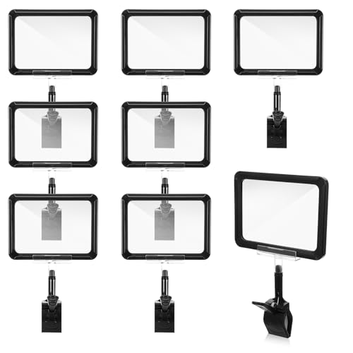 7 Pcs Sign Holder with Clamp, 6 x 9 Inch