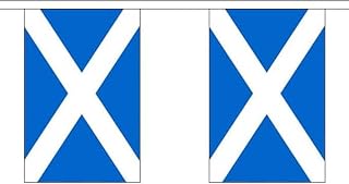 The Flag Wholesaler St Andrews - Banderines (30 banderines, 9 m), Color Azul