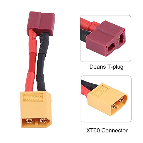 RC-Batterieadapter Set – 5 Stück, XT60 Auf T-Stecker, Für RC-Flugzeuge & -Autos