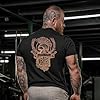 GYMTIER Spartan Forged - Crest - Men's Gym T-Shirt Bodybuilding Training Workout Lifting Top Clothing, Black, 5XL #1