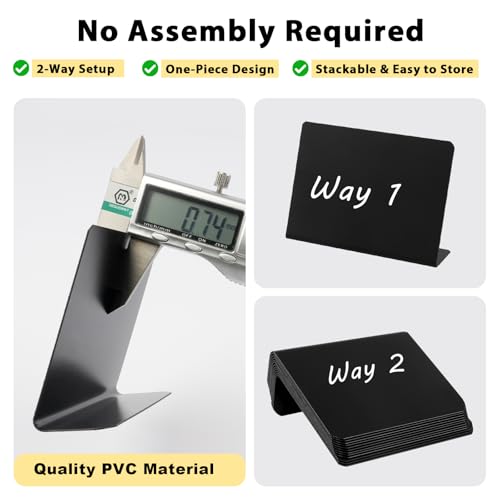 image for Mkobon 12 Pcs Mini Chalkboard Signs, 4