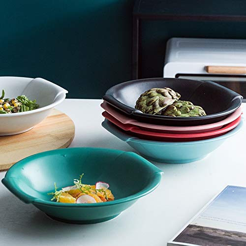 Miska na sałatkę, miska na ramen, Kreatywny element Okrągła ceramiczna miska na zupę Nordic Tableware Ceramic Tableware Hotel Restaurant Salaterka Duża miska