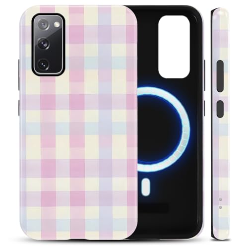 Coque de protection rigide Samsung S20 FE 5G, étui esthétique de qualité supérieure motif pastel