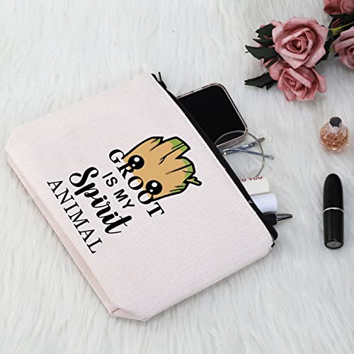 PYOUL Groot Lover Gift Groot is My Spirit Animal Makeup Bag Groot Fan Cosmetic Bag for Fans (Groot Bag EU) - Image 4