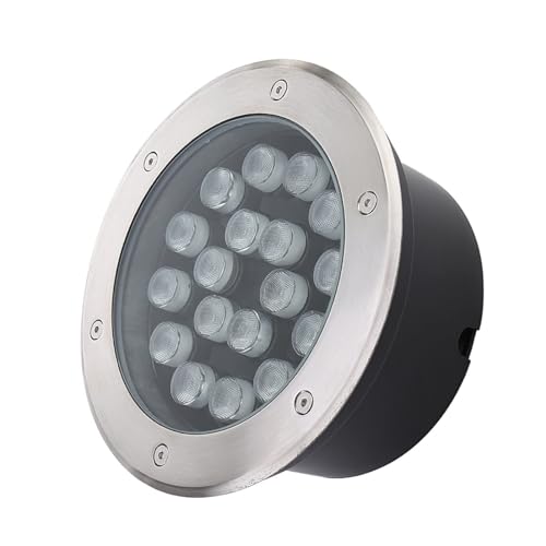 Faretti Piscina - Faretto Subacquei, Faretto Da Terra, Faretto Da Terra Lampada Da Terra Da Esterno A LED IP68 Impermeabile 110-230V Lampada Da Pavimento Da Incasso Ad Alta Energia ( Color : Cold Whit