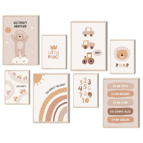 MeinBaby123 Lot de 8 sets I Sweet Friends (ours et tracteur) Cover