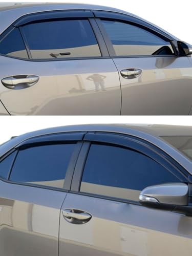 Déflecteur de vent de haute précision pour vitres de Toyota Corolla E170 2014-2018