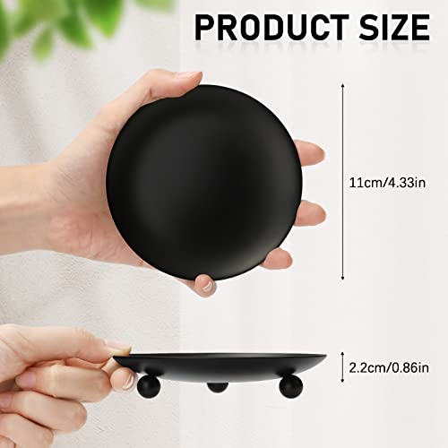 36 Pcs Iron Plate Candle Holder Black Iron Candle Holder Iron Pillar Candle Plate Round Candle Tray Pedestal Candle Stand For Led Wax Candles Taper Incense Cones Wedding Table Decor, 4.33 X 0.86 Inch #TOP1
