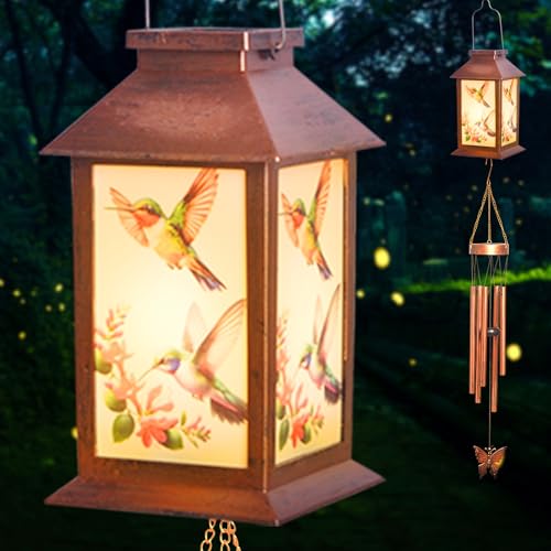 Hummingbird Outdoor Lantern House Wind Chime - A Gift for Outdoor courtyards and Gardens, Suitable for Women, Mothers, Grandmothers, Sisters and Friends, Birthdays, Christmas, and Mother's Day by STF ShangTianFeng - Image 4