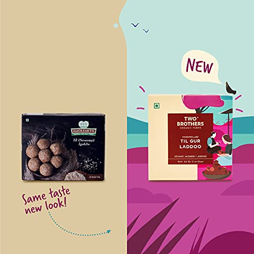 Image of Two Brothers Organic Farms Dink Sweet Laddu /Laddoo with Dryfruits | gond laddu No Sugar Handrolled (250 Gm)