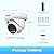 INNOSECU 8MP Security PoE Camera Outdoor, 4K IP Dome Surveillance Camera, Smart Dual Light Color Night Vision, 2.8mm Lens Wide Angle 110°, Built-in Mic/Audio, Human/Vehicle Detection, IND8BD93B