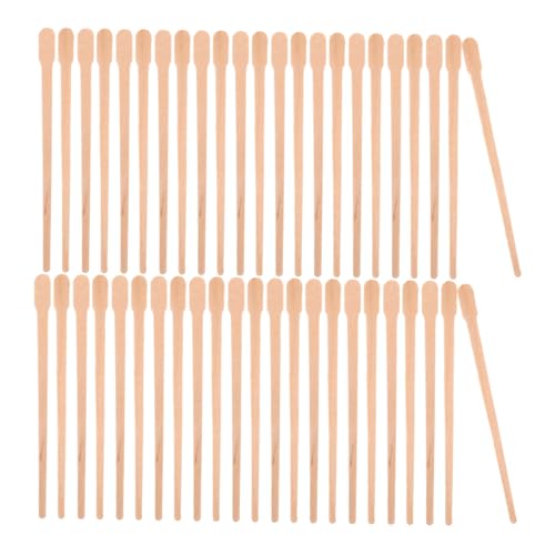 OSOLADY Hair Removal Wax Sticks 100pcs Wooden Wax Rods Body Hair Waxing Kit for Large Patch Areas Salon Home Use