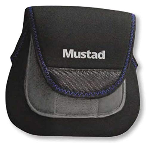 Mustad Neoprene Reel Case Size M Luggage, Black, Medium