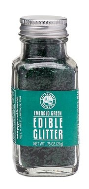 Pepper Creek Farms Edible Glitter, Green, Emerald, 0.75 Ounce