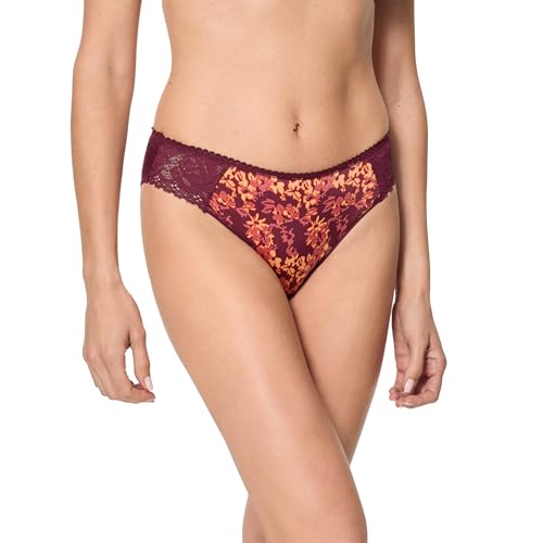 Playtex Bragas Mini Flower Elegance, Azul, M para Mujer