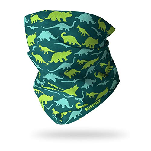 Ruffnek DINOSAURS Multifunctional tube scarf neck warmer snood - for Children/Adults - Unisex One Size