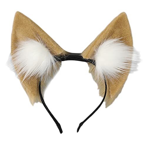 Bandeau oreilles mobiles en peluche interactive pour adulte et adolescent