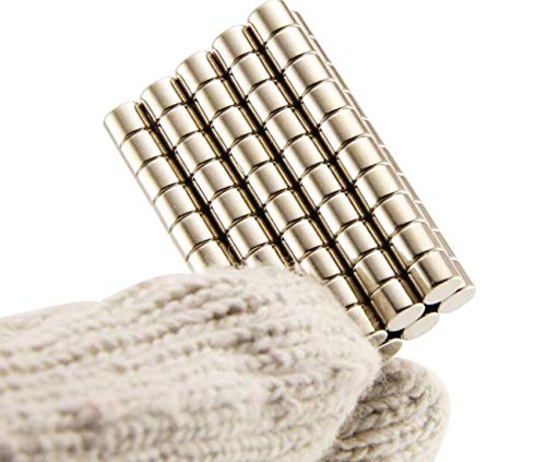 GXHUANG 50pc 6x5mm Disc Round Decorative Refrigerator Magnets Office Magnet for Fridge,Office, Craft, Science Projects, Art