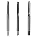 Drill America DWT Series Qualtech Carbon Steel Hand Threading Tap Set, Uncoated (Bright) Finish, Round with Square End Shank, M5 x 0.8 Size (Pack of 1)