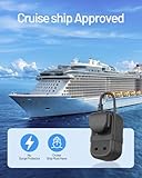 Travel Extension Lead, FDTEK 2 Way Power Strip with Retractable USB C Cable and 3 USB Slots, Small UK Extension Socket with 1.5M Cable for Travel Home Office Camping Cruise - Image 7