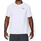 Under Armour UA Tech SS tee, Camiseta De Fitness Hombre, Blanco (White), S