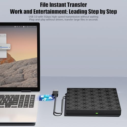 Hub USB C et lecteur de disque réinscriptible pour ajouter des ports USB sur PC