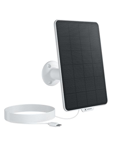 Panneau Solaire 10W 5V Avec Câble Type C – Pour Caméra De Sécurité, éclairage, Charge USB, étanche IP65