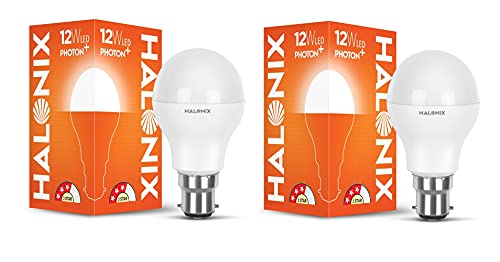 Image of Halonix 12 Watts Led Bulb Astron Plus Base B22 (Yellow)-Pack Of 2