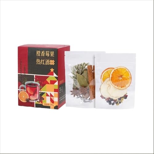 MéLange our Vin, éPices FruitéEs de Saison - 3 Sachets Individuels (126 G Au Total) Cidre Pomme, Vin Chaud, Boisson Chaude