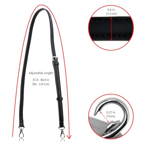 Image of Allzedream Leather Purse Strap Replacement Crossbody Handbag Long Adjustable