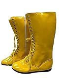 My Party Shirt Yellow Adult Wrestling Boots-Adult Large