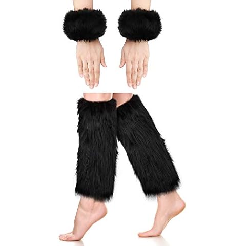 SATINIOR Faux Fur Cuffs Set Cover