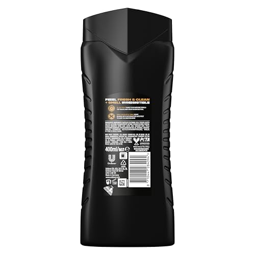 Miniatura 3 de Axe Gel de Ducha y Champú para Hombre Dark Temptation 3en1 400ml - Pack de 4