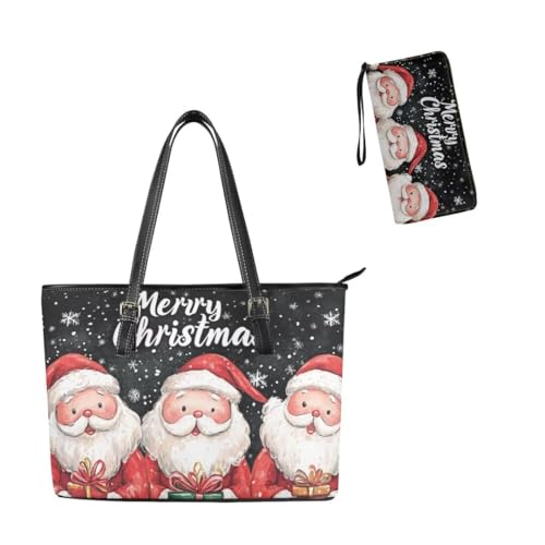 Bolso Tote para mujer Coldinair grande con cartera a juego miniatura 2