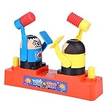 【Juego divertido】 Presiona el botón y controla al pequeño robot usando su martillo para golpear al oponente o bloqueando con un escudo, hasta que uno de los robots golpee la cabeza del oponente. Puede ejercer la capacidad de respuesta.