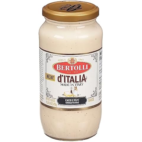 Bertolli d'Italia Cacio e Pepe Alfredo Pasta Sauce, Tuscan Style, Made in Italy, 16.9 oz. Cover