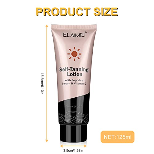 LOPHE Self Tan Body Cream, Premium Sunbed Tanning Accelerator, Longlasting Moisturizing Sunless Tanning Lotion - Image 2