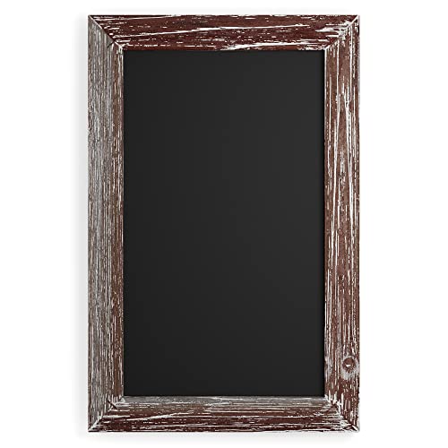 Barnyard Designs Rustic Distressed Brown Magnetic Framed Chalkboard Sign, Vintage Farmhouse Wall Hanging Display Board, Use with Liquid or Traditional Chalk, for Menu, Kitchen, or Wedding, 17” x 11” Barnyard Designs Rustic Distressed Brown Magnetic Framed Chalkboard Sign, Vintage Farmhouse Wall Hanging Display Board, Use with Liquid or Traditional Chalk, for Menu, Kitchen, or Wedding, 17” x 11”