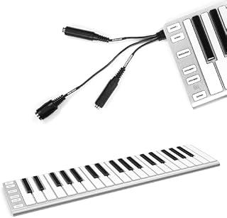 ESI Xkey 37 Air Ultra-Thin Bluetooth MIDI Controller Keyboard with Xcable Adapter Bundle | 5-Pin DIN MIDI Output and 1/4" Jacks for Expression and Sustain Pedals, Plug-and-Play | 25 Full-Size Keys