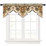 Matériau de haute qualité : nos rideaux de cantonnière de fenêtre de cuisine sont fabriqués en polyester doux et en peluche courte en polyester. Ne se déchire pas facilement, et peut vous aider à une utilisation à long terme