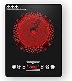 VBGK Vitroceramica Portatil 2000W, Fácil Limpieza