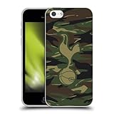 Head Case Designs Officially Licensed Tottenham Hotspur F.C. Woodland Camouflage Badge Gel Case [Military Grade Protection] Compatible with Apple iPhone 5c