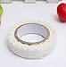 MECO 1pc Rouleau Ruban Dentelle Décoratif Adhésif Autocollant Galon Masking Tape washi DIY 18mm blanc
