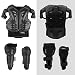 Fansport 5 Piezas Motos Ropa Protectora Niños,Rodillera Transpirable Protector de Pecho Equipo...