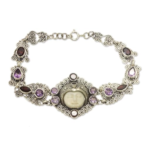 NOVICA Artisan Handmade Amethyst Garnet...